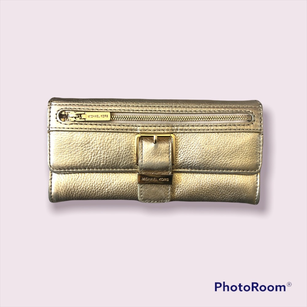 Michael Kors Gold Wallet